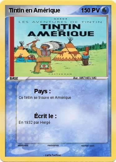 Pokemon Tintin en Amérique
