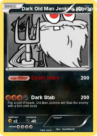 Pokemon Dark Old Man Jenkins (Cheap Version)