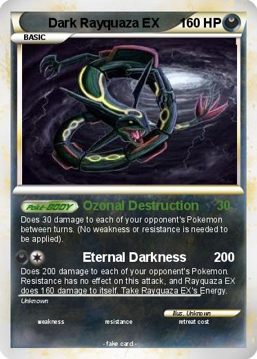 Pokemon Dark Rayquaza EX