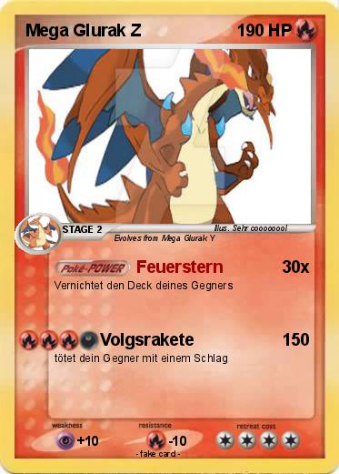 Pokemon Mega Glurak Z
