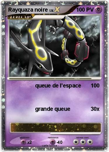 Pokemon Rayquaza noire