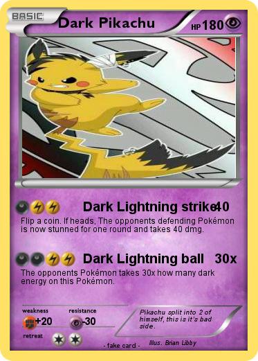 Pokemon Dark Pikachu