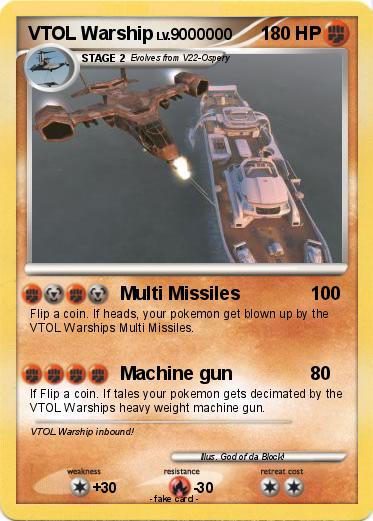Pokemon VTOL Warship