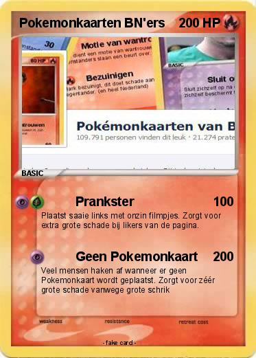 Pokemon Pokemonkaarten BN'ers