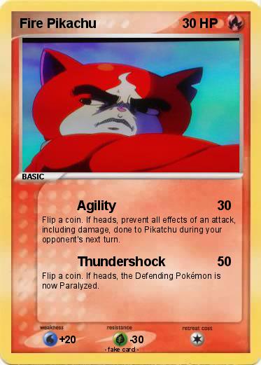 Pokemon Fire Pikachu