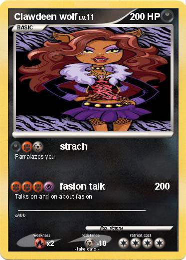 Pokemon Clawdeen wolf