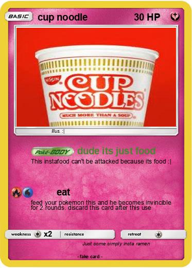 Pokemon cup noodle