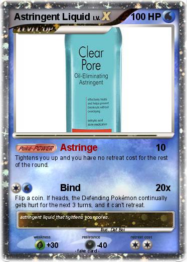 Pokemon Astringent Liquid