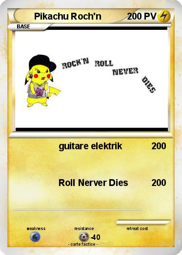 Pokemon Pikachu Roch'n