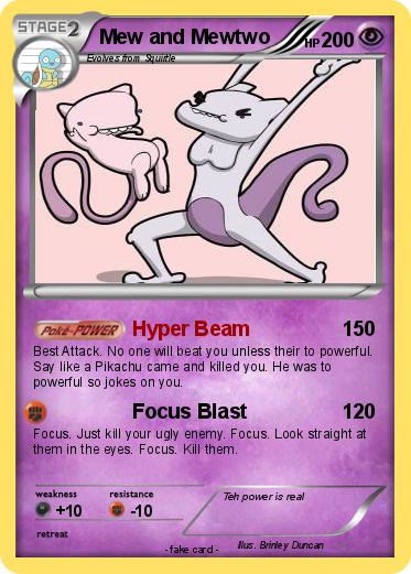 Pokemon Mew and Mewtwo
