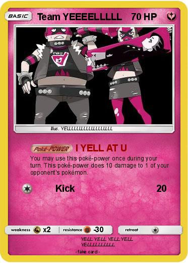 Pokemon Team YEEEELLLLL