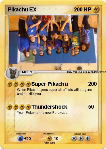 Pokemon Pikachu EX