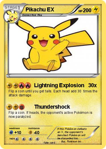 Pokemon Pikachu EX