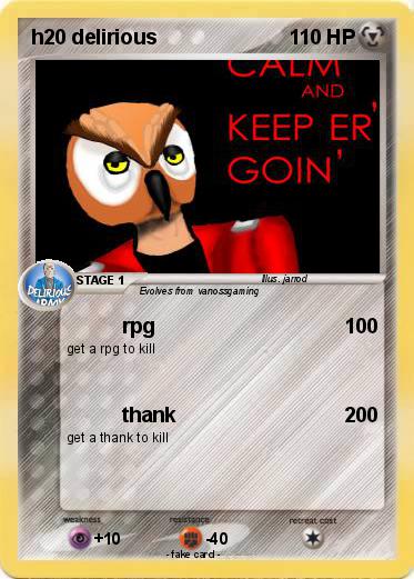 Pokemon h20 delirious