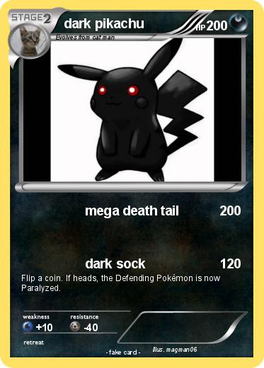 Pokemon dark pikachu