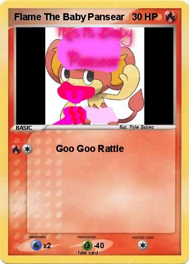 Pokemon Flame The Baby Pansear