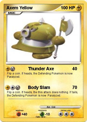 Pokemon Axem Yellow