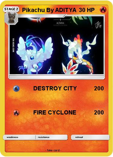 Pokemon Pikachu By ADITYA