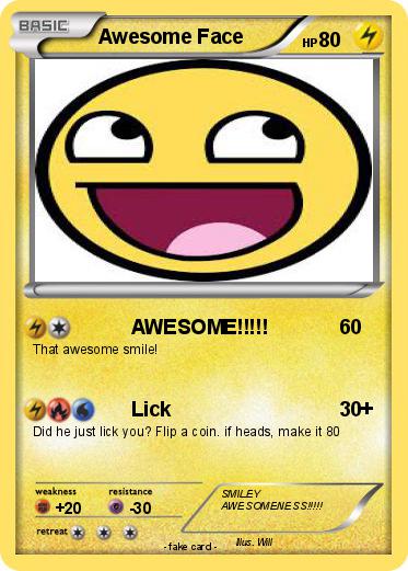 Pokemon Awesome Face