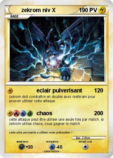 Pokemon zekrom niv X