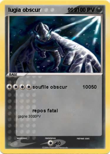Pokemon lugia obscur                  999