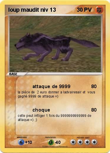 Pokemon loup maudit niv 13