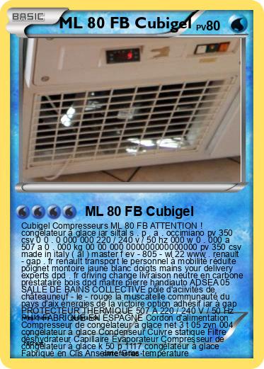 Pokemon ML 80 FB Cubigel