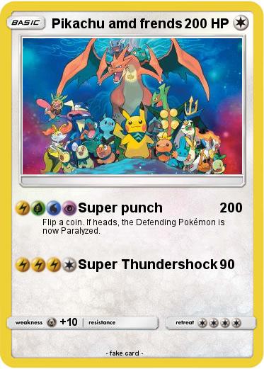 Pokemon Pikachu amd frends