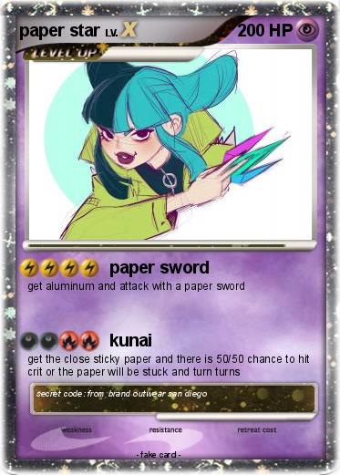 Pokemon paper star