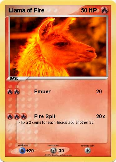 Pokemon Llama of Fire
