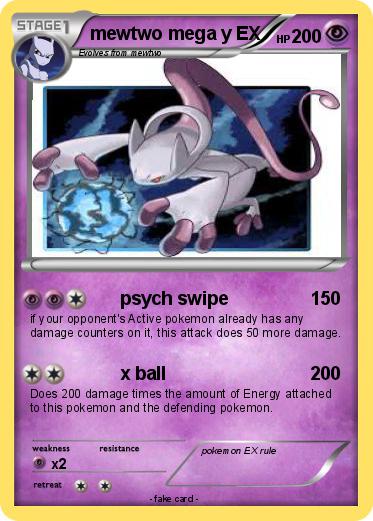 Pokemon mewtwo mega y EX