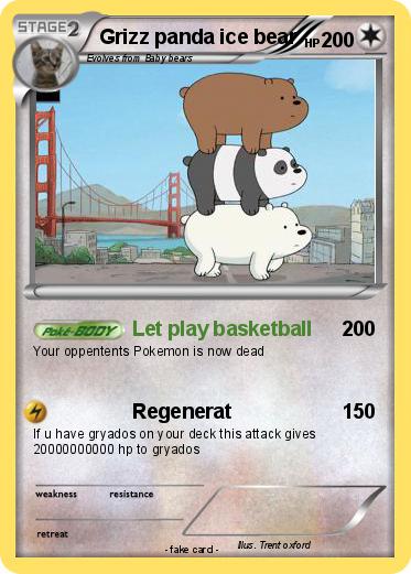 Pokemon Grizz panda ice bear