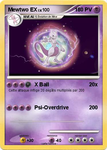 Pokemon Mewtwo EX