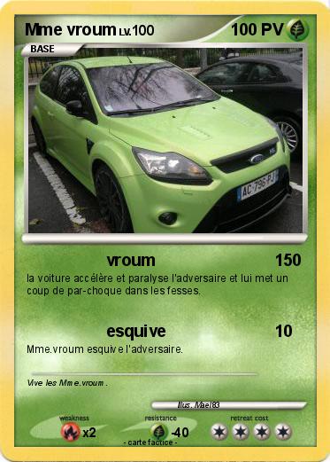 Pokemon Mme vroum