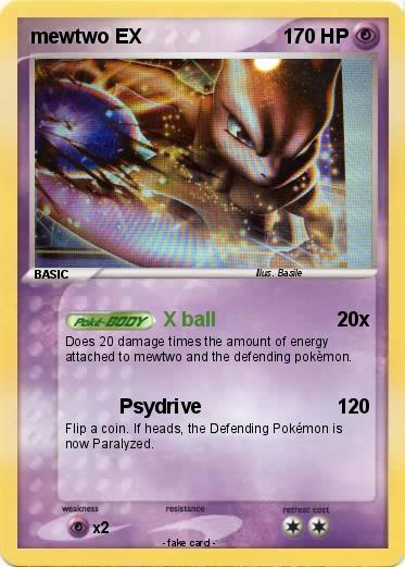 Pokemon mewtwo EX