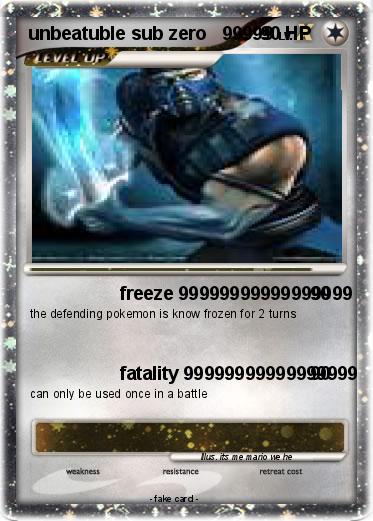 Pokemon unbeatuble sub zero   99999