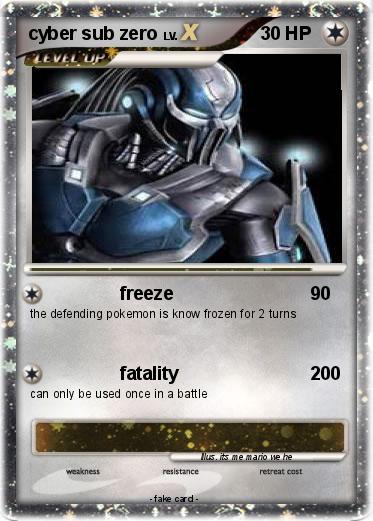 Pokemon cyber sub zero