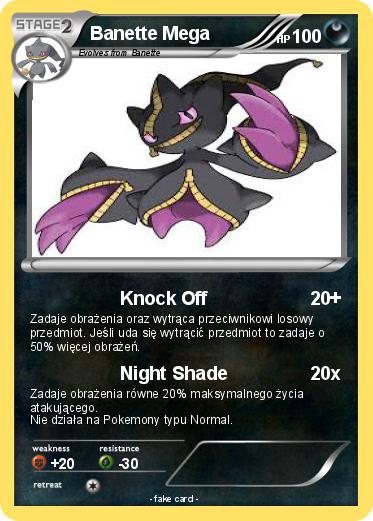Pokemon Banette Mega