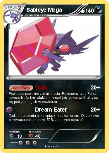 Pokemon Sableye Mega