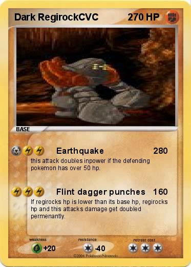 Pokemon Dark RegirockCVC           2