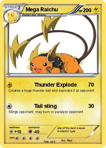 Pokemon Mega Raichu