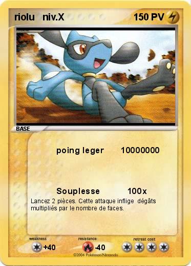 Pokemon riolu   niv.X