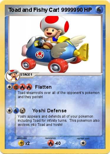 Pokemon Toad and Fishy Car! 99999