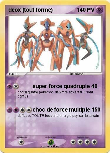 Pokemon deox (tout forme)