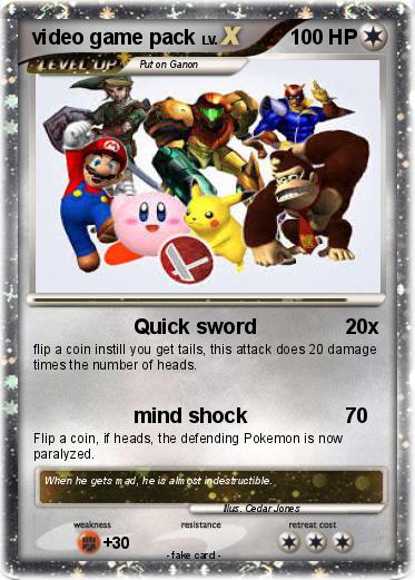Pokemon video game pack