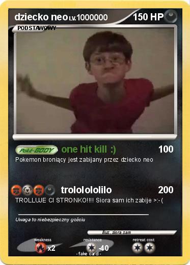 Pokemon dziecko neo
