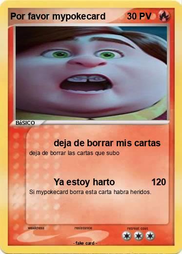 Pokemon Por favor mypokecard