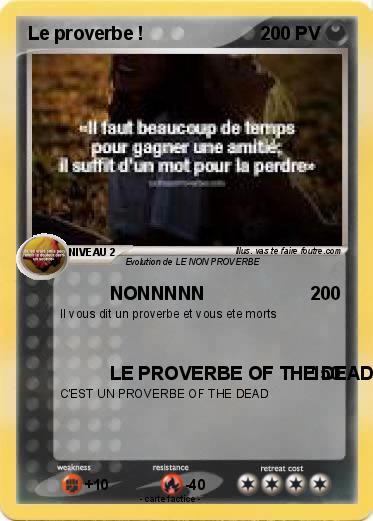 Pokemon Le proverbe !