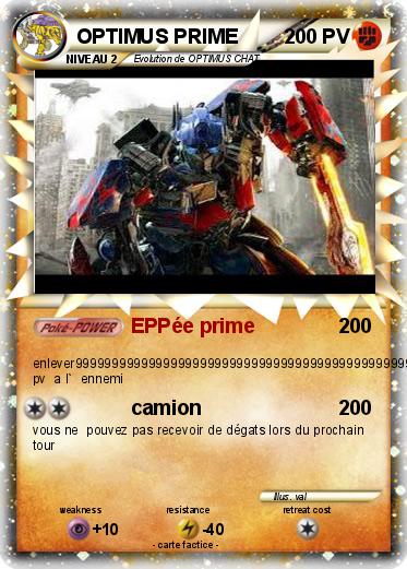 Pokemon OPTIMUS PRIME