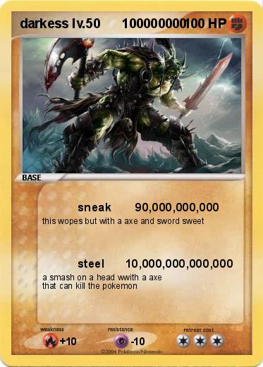 Pokemon darkess lv.50      100000000